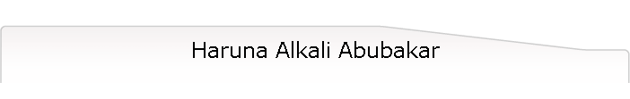Haruna Alkali Abubakar