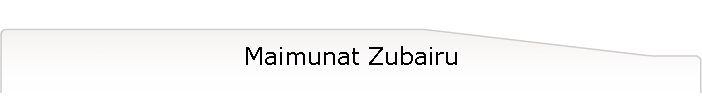 Maimunat Zubairu