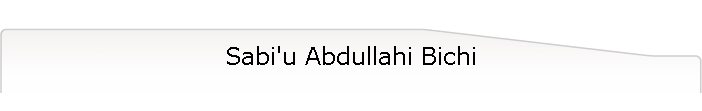 Sabi'u Abdullahi Bichi