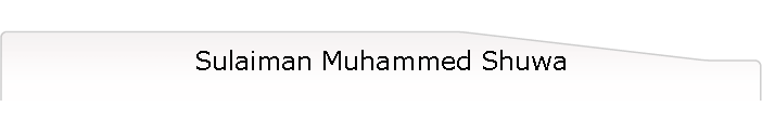 Sulaiman Muhammed Shuwa