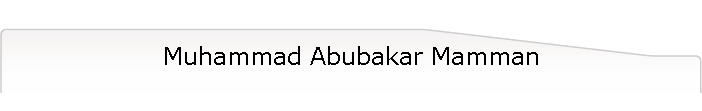 Muhammad Abubakar Mamman