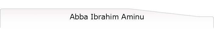 Abba Ibrahim Aminu