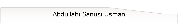Abdullahi Sanusi Usman