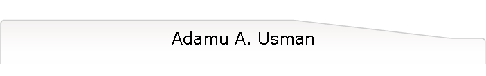 Adamu A. Usman