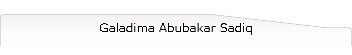 Galadima Abubakar Sadiq