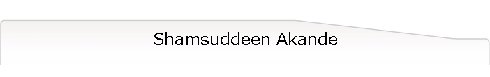 Shamsuddeen Akande