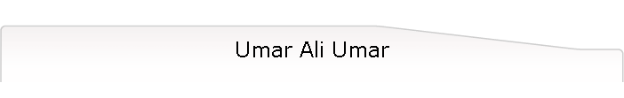 Umar Ali Umar