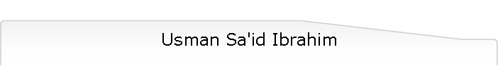 Usman Sa'id Ibrahim
