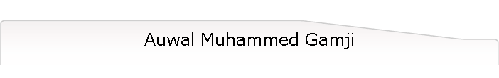 Auwal Muhammed Gamji