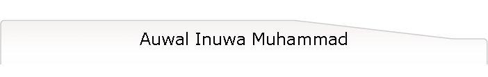 Auwal Inuwa Muhammad