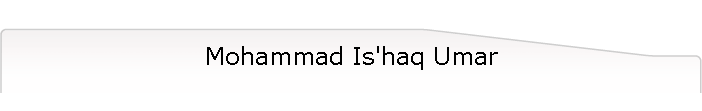 Mohammad Is'haq Umar
