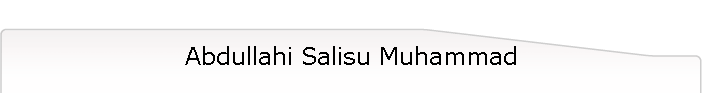 Abdullahi Salisu Muhammad
