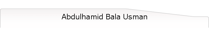 Abdulhamid Bala Usman