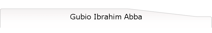 Gubio Ibrahim Abba