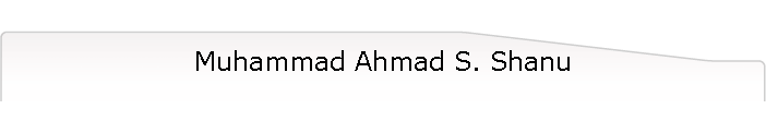 Muhammad Ahmad S. Shanu