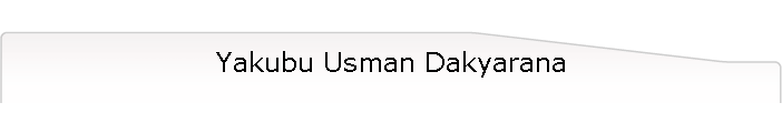 Yakubu Usman Dakyarana