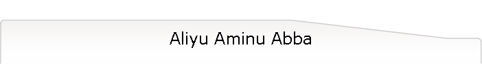 Aliyu Aminu Abba