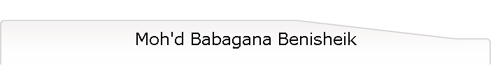 Moh'd Babagana Benisheik