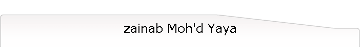 zainab Moh'd Yaya