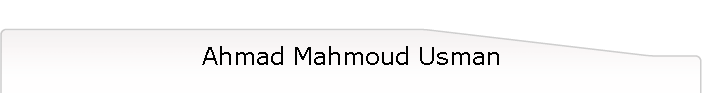 Ahmad Mahmoud Usman