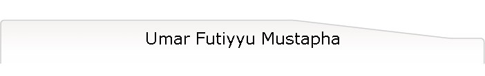 Umar Futiyyu Mustapha