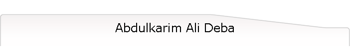 Abdulkarim Ali Deba