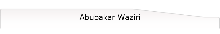 Abubakar Waziri