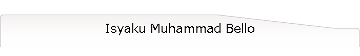 Isyaku Muhammad Bello