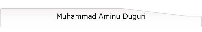 Muhammad Aminu Duguri