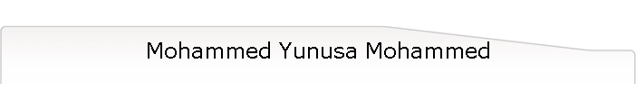 Mohammed Yunusa Mohammed