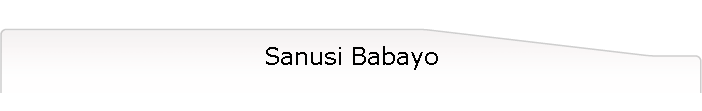 Sanusi Babayo